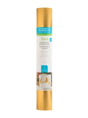 2007741 - Cricut Premium Vinyl perm 30 5 cm x 122 cm (Textured Metallic Gold)