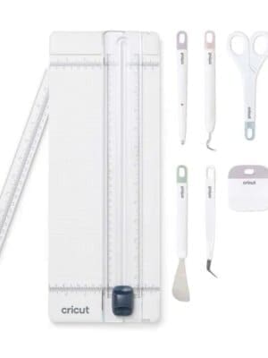 2008760 - Cricut 13 Inch Essential Tool Set  trimmer  scroing stylus  spatula  weeder  scraper  scissors  tweezers