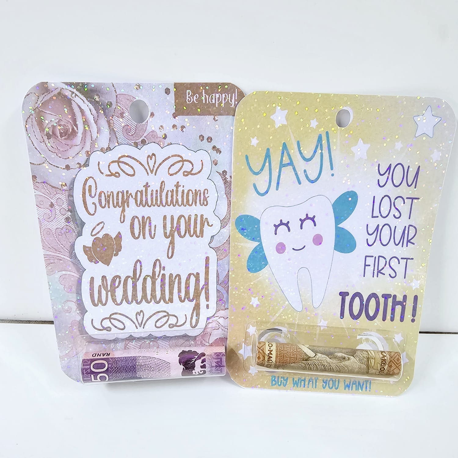 Arts & Crafts : Money Blisters with adhesive tape (pack of 5)