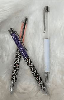 Sublimation Blanks : Snow Globe Pens (Silver & Rosegold)