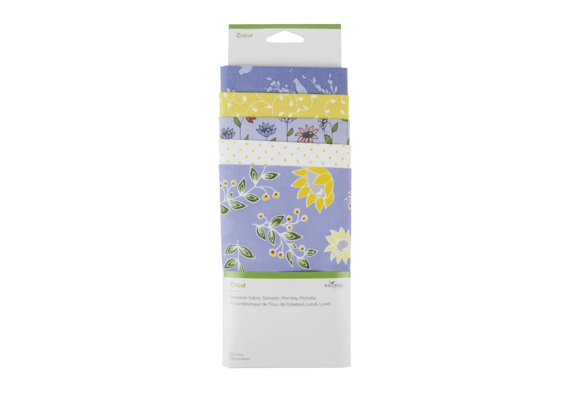 2005171 : Cricut Designer Fabric Sampler Monday Mon (Maker / Explore)