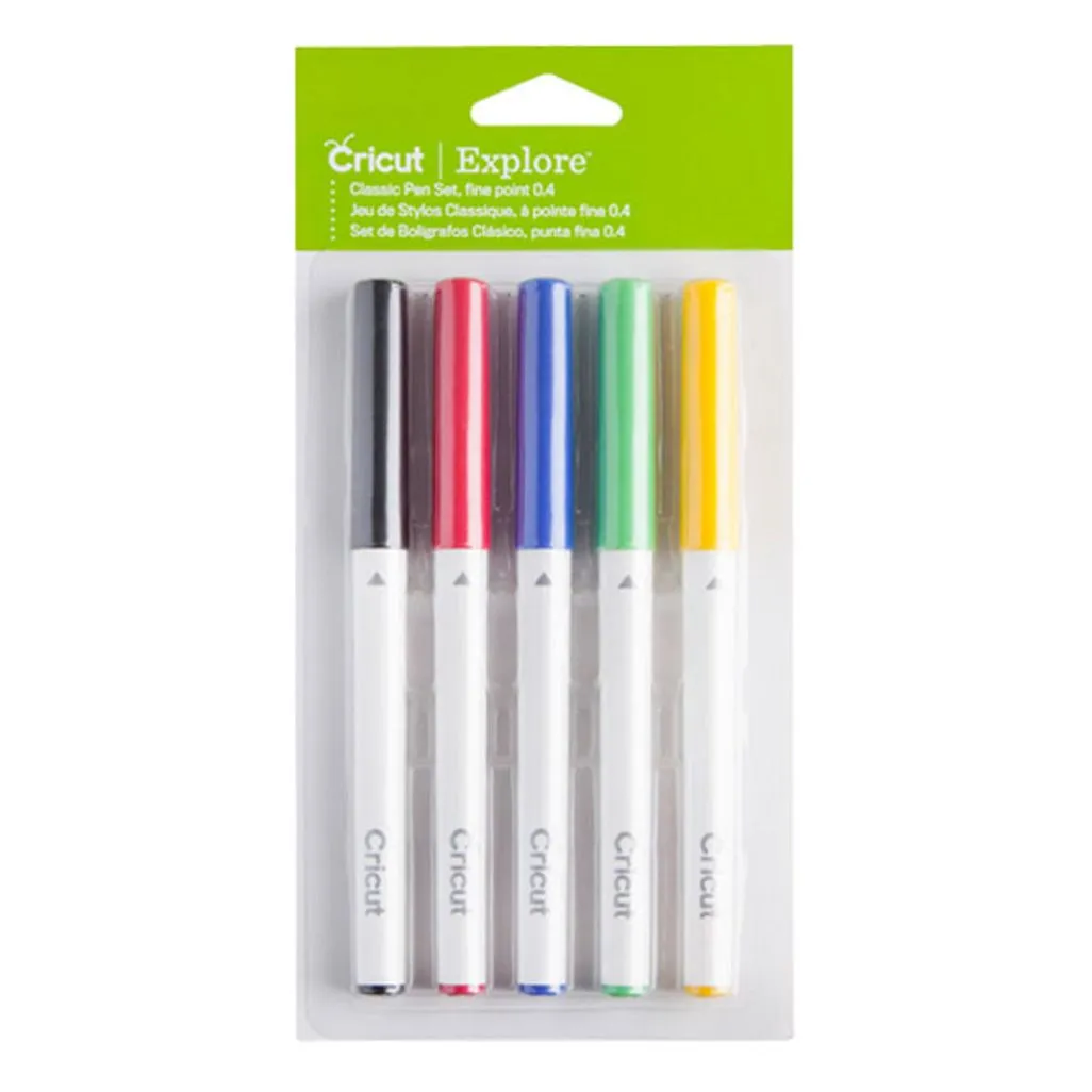 2007635 - Cricut Explore/Maker Fine Point Pen Set 5-pack (Classics) 