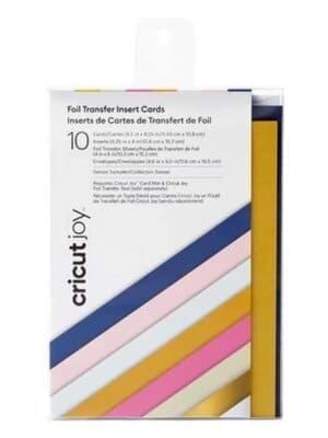 2009224 - Cricut Joy Insert Cards 11 4 Cm X 15 9 Cm 10-Pack (Sensei Sampler) With Foil Sheets