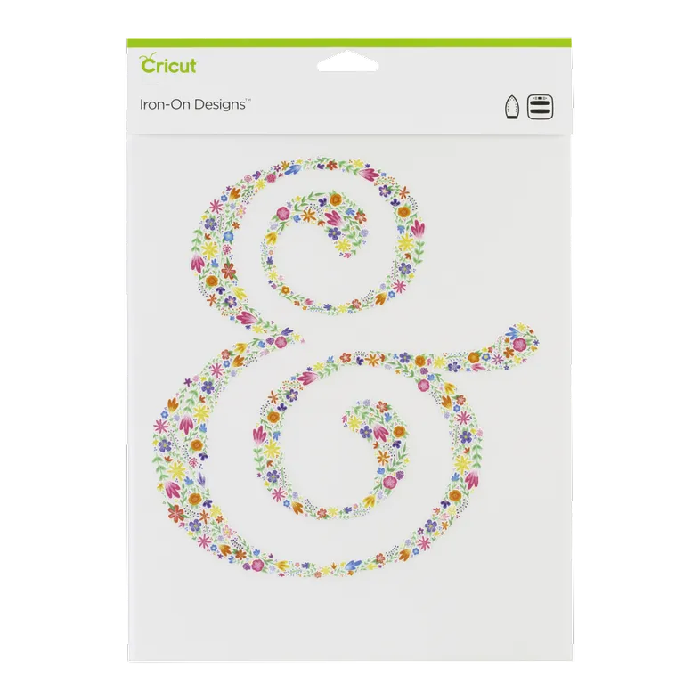 2004927 : Cricut Iron On Designs Floral Ampersand 85X12 (Easy Press)