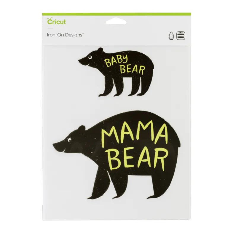 2004823 : Cricut Iron On Designs Mama Baby Bear 85X12 (Easy Press)