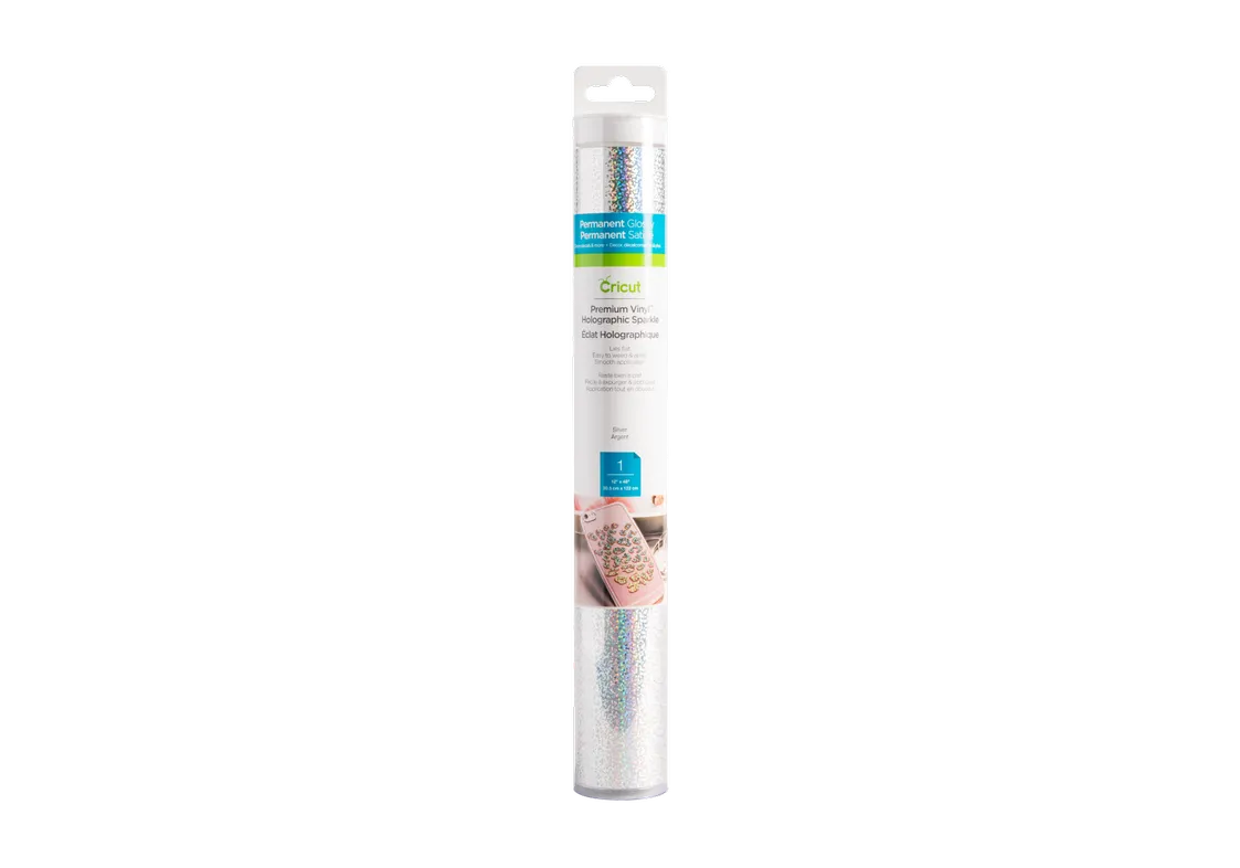 2006483 - CRICUT PREMIUM VINYL HOLO SPARKLE SILVER 12X48