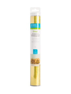2006887 : Cricut Premium Vinyl Holo Threads Gold 12X48 (Maker / Explore)