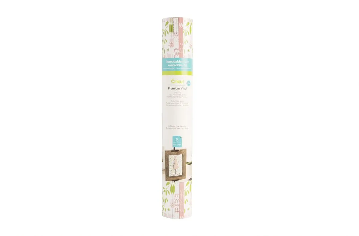 2004619 : Cricut Patterned Vinyl In Bloom Pink Smplr (Maker / Explore)