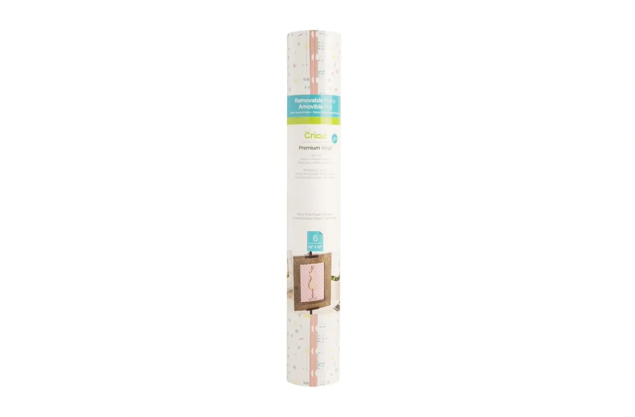 2004611 : Cricut Patterned Vinyl Party Time Pastel Smplr (Maker / Explore)