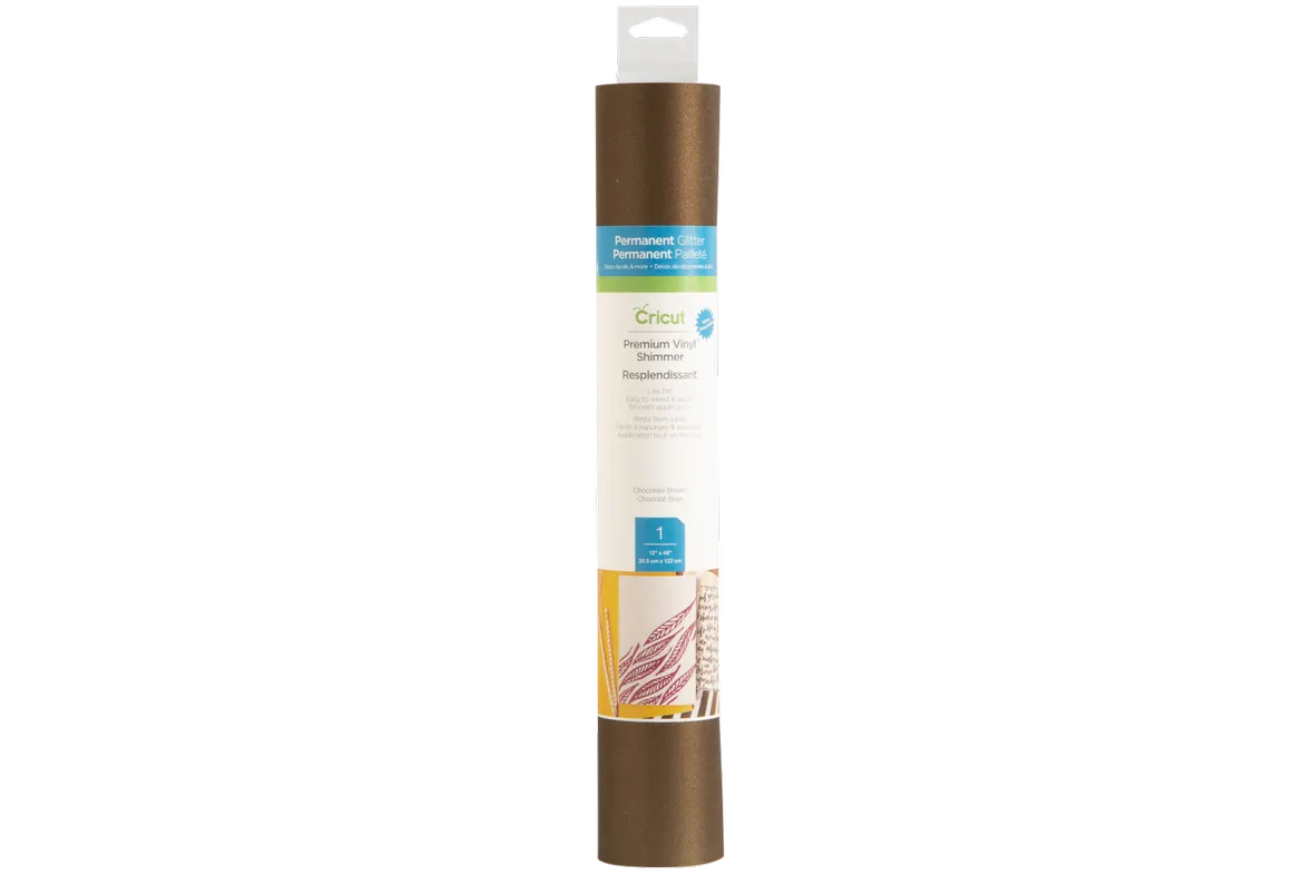 2006100 : Cricut Shimmer Vinyl Chocolate 12X48 (Maker / Explore)