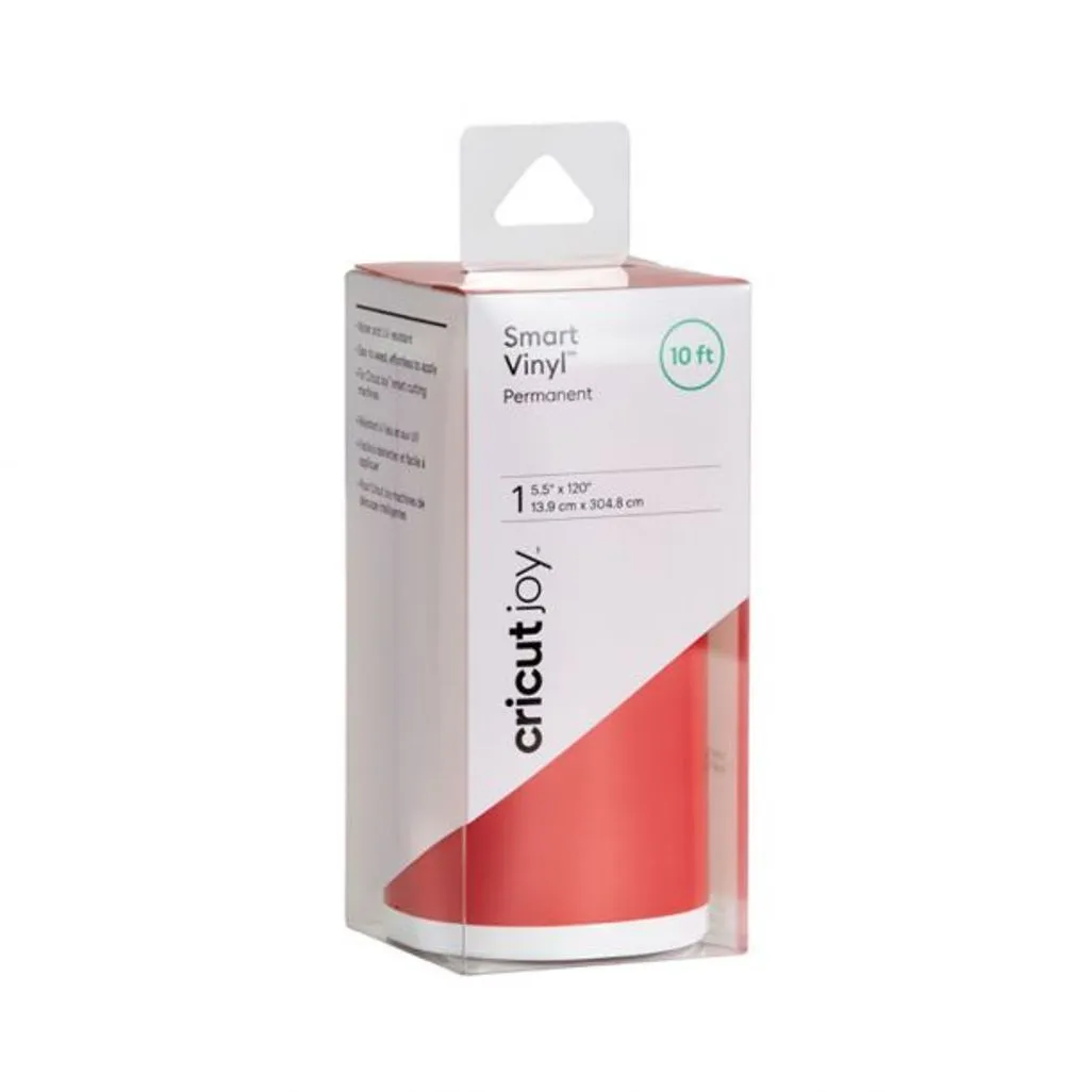 2008816 : Cricut Joy Smart Vinyl – Perm Value Roll 139 Cm X 3048 Cm (Cardinal Red) (Joy)