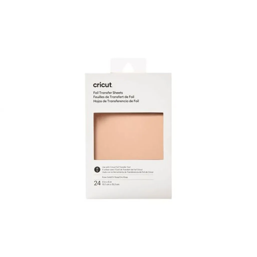 2008712  Cricut Transfer Foil Sheets 10x15cm 24 sheets (Rose Gold) 