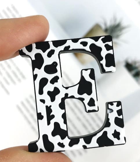 Resin & Epoxy : Alpha Leopard, Cow or Cheetah Keychain Silicone Mould