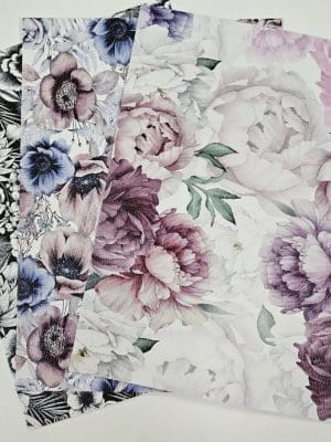 Direct UV Print : Direct to Litchi Faux Leather : A4 Sheets (Pack of 5) : Dusty Blue