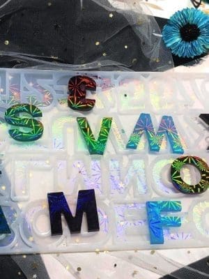 Resin & Epoxy : Alpha Holographic Keychain Silicone Mould