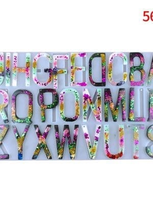 Resin & Epoxy : Alpha Large Slim Keychain Silicone Mould