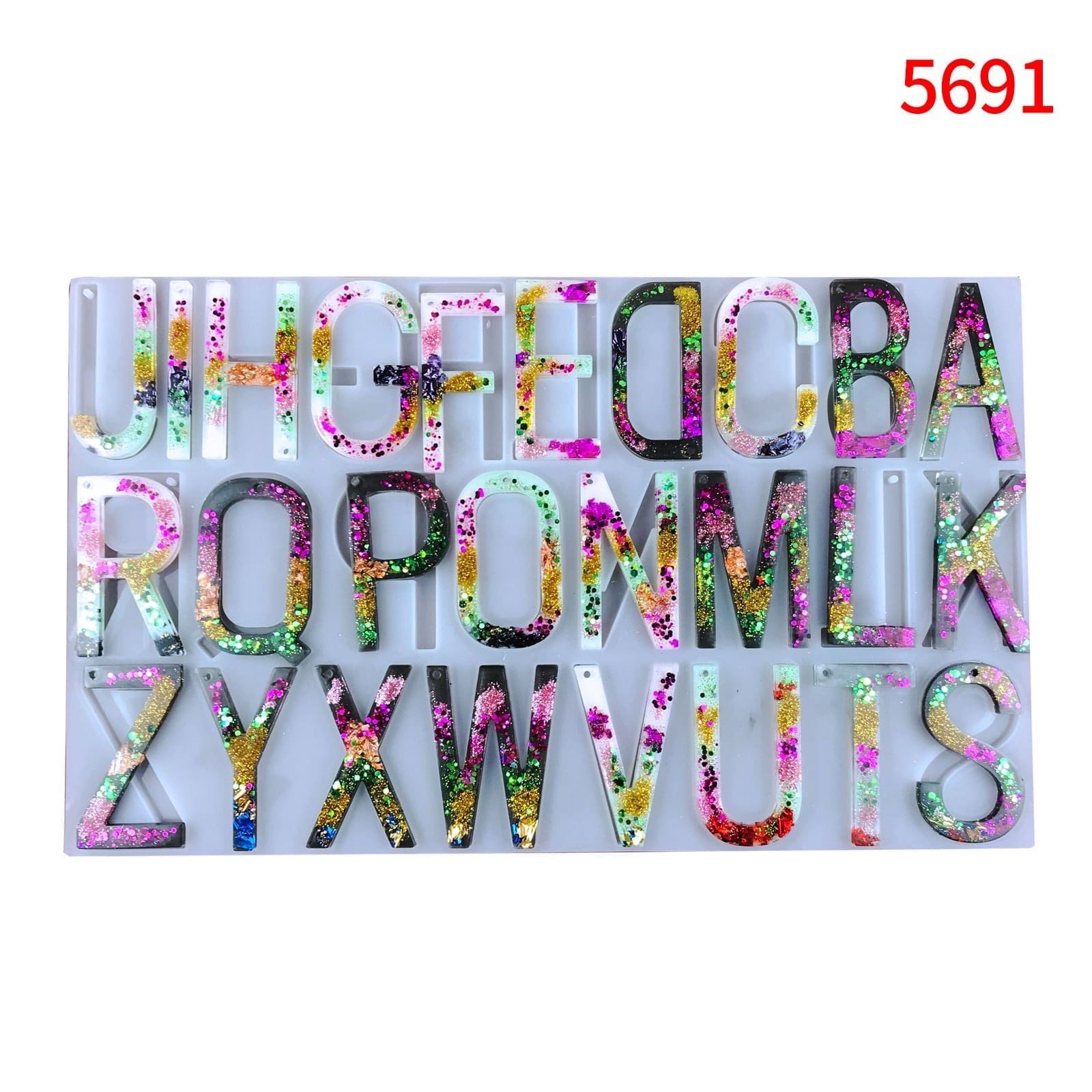 Resin & Epoxy : Alpha Large Slim Keychain Silicone Mould