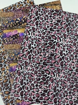 Direct UV Print : Direct to Litchi Faux Leather : A4 Sheets (Pack of 5) : Dusty Blue