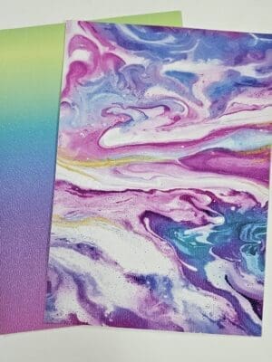 Direct UV Print : Direct to Litchi Faux Leather : A4 Sheets (Pack of 5) : Dusty Blue