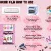 Arts & Crafts : Printable Shrink Film for Inkjet (Pack of 5 A4 Sheets)