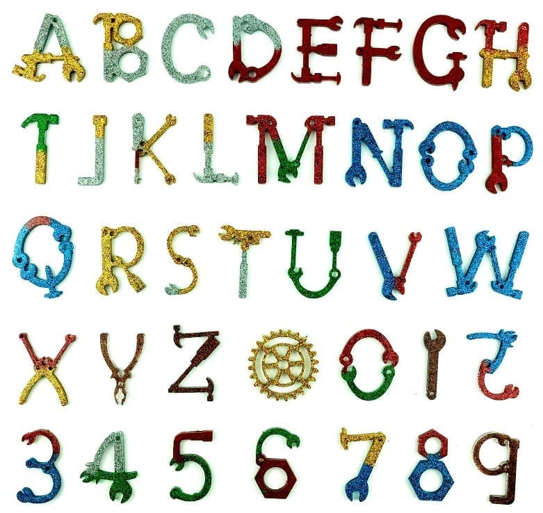 Resin & Epoxy : Alpha Tool Shaped Keychain Silicone Mould