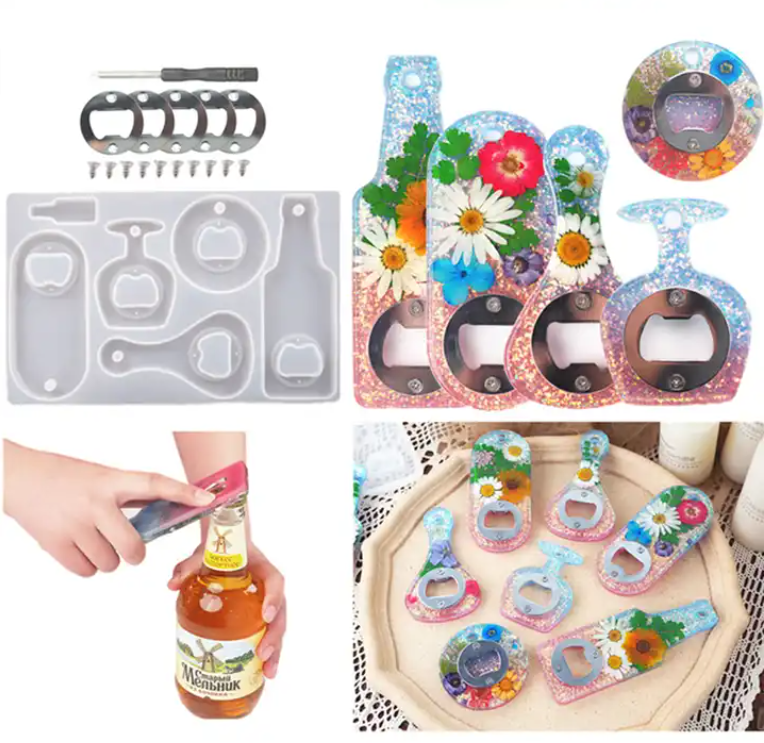 Silicone Moulds : Silicone Bottle Opener Set