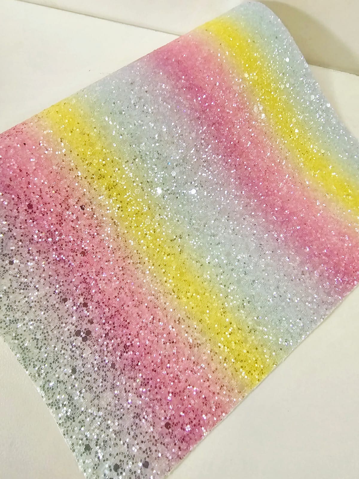 Faux Leather : 1 Piece Candy Floss Rainbow (CFR)