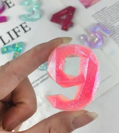 Resin & Epoxy : Alpha Diamond Keychain Silicone Mould