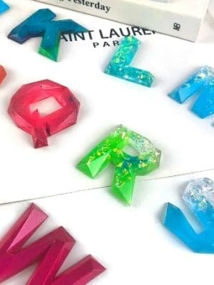 Resin & Epoxy : Alpha Diamond Keychain Silicone Mould