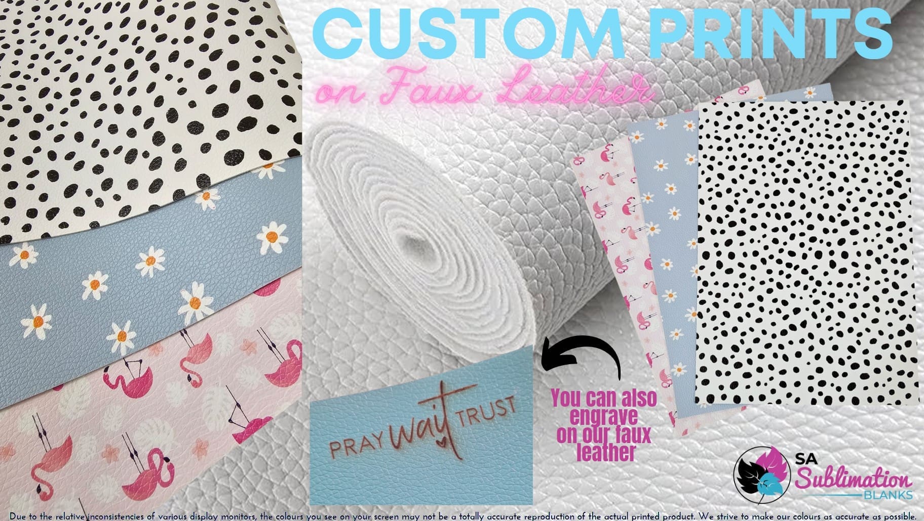 FauxLeather Custom prints4 Faux Leather : Print on Demand Your Design or Shade