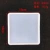 Square Resin & Epoxy : 10cm Square Coaster Silicone Mould (5715)