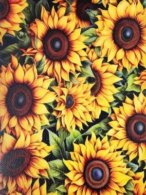Faux Leather : 1 Piece Sunflower Crazy (SUN1)