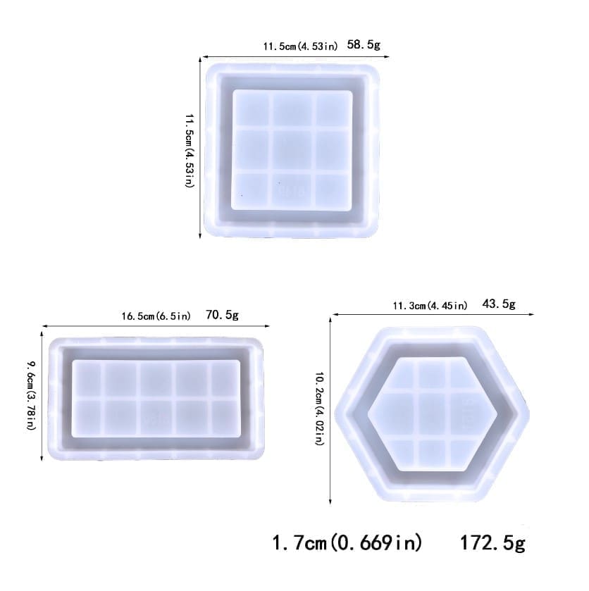 Resin & Epoxy : Jewellery/Trinket Tray Silicone Moulds