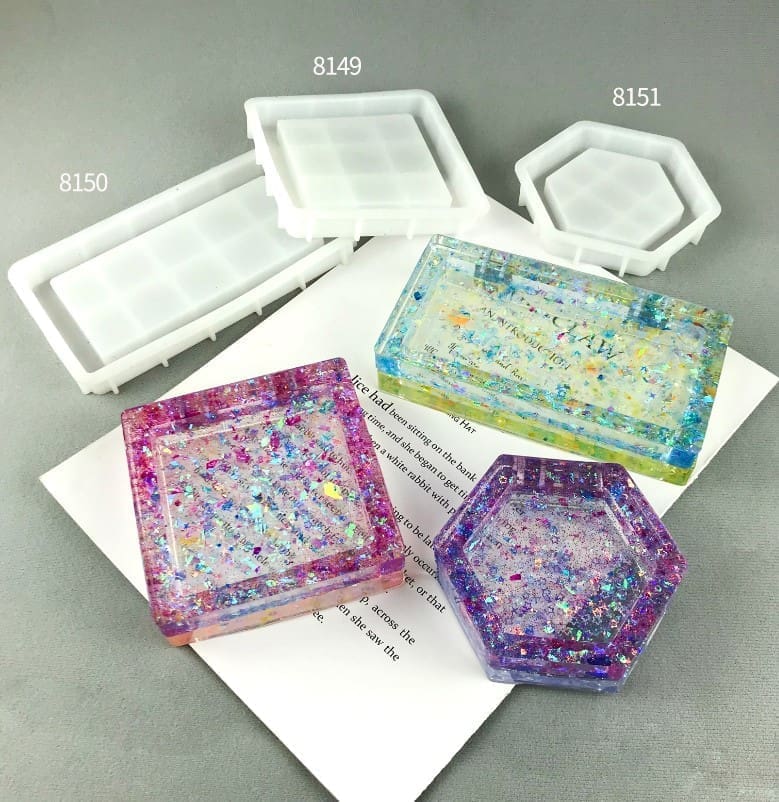 Resin & Epoxy : Jewellery/Trinket Tray Silicone Moulds