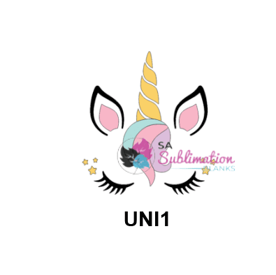Unicorn UNI1 3D UV Stickers : Unicorn Sticker (Code UN1)