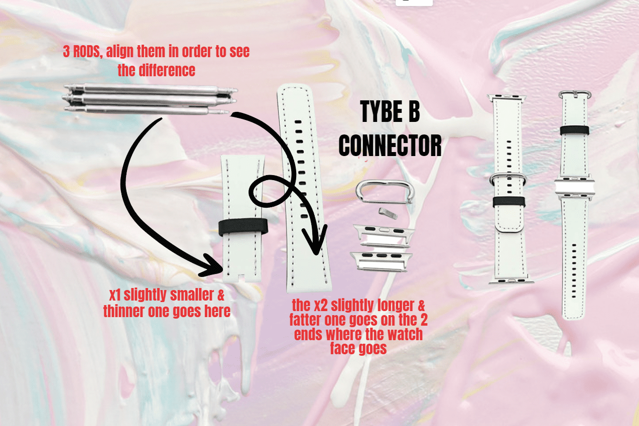 Sublimation Blanks : PU Leather Apple Watch Straps