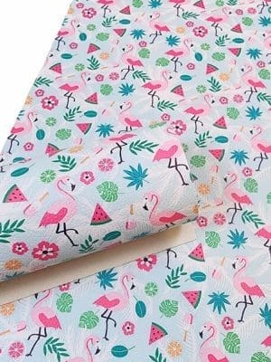 Direct UV Print : Direct to Litchi Faux Leather : A4 Sheets (Pack of 5) : Dusty Blue