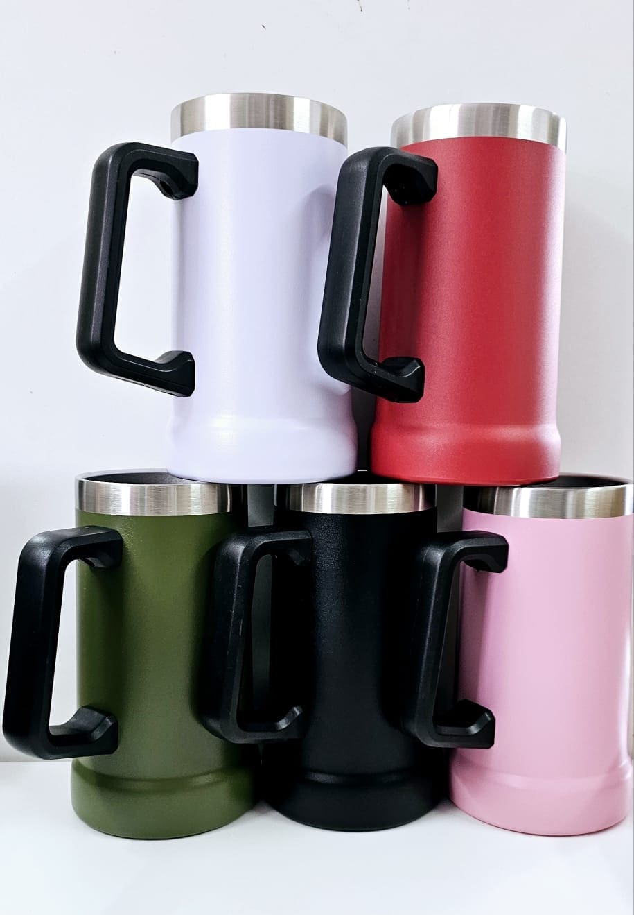 Tumblers : 23oz Steel Beer Mugs