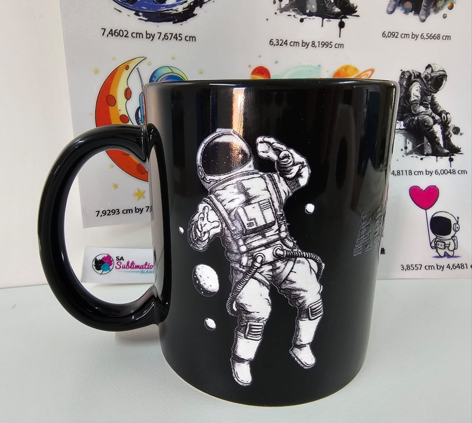 3D UV Stickers : Astronaut Themed A4 Sheet (Code ASTRO1)