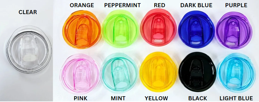 Consumables : 12/15/20oz Clear & Coloured Replacement Lids