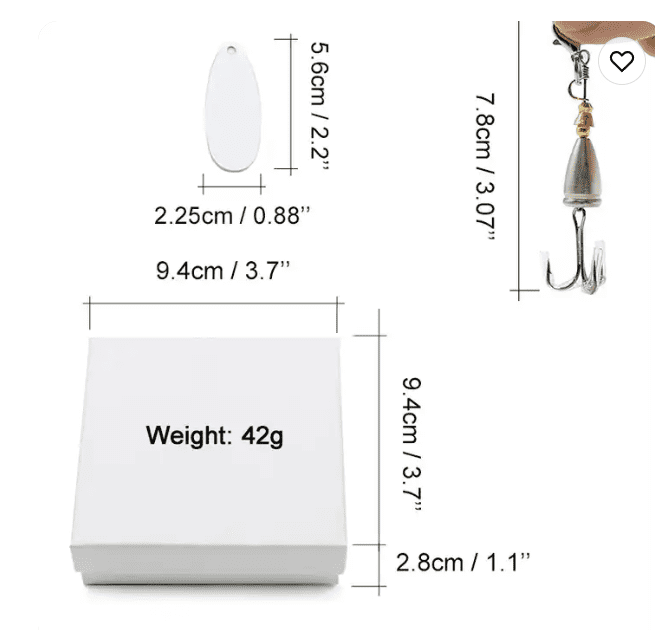 Sublimation Blanks : Sublimation Fishing Lures Gift Box Set