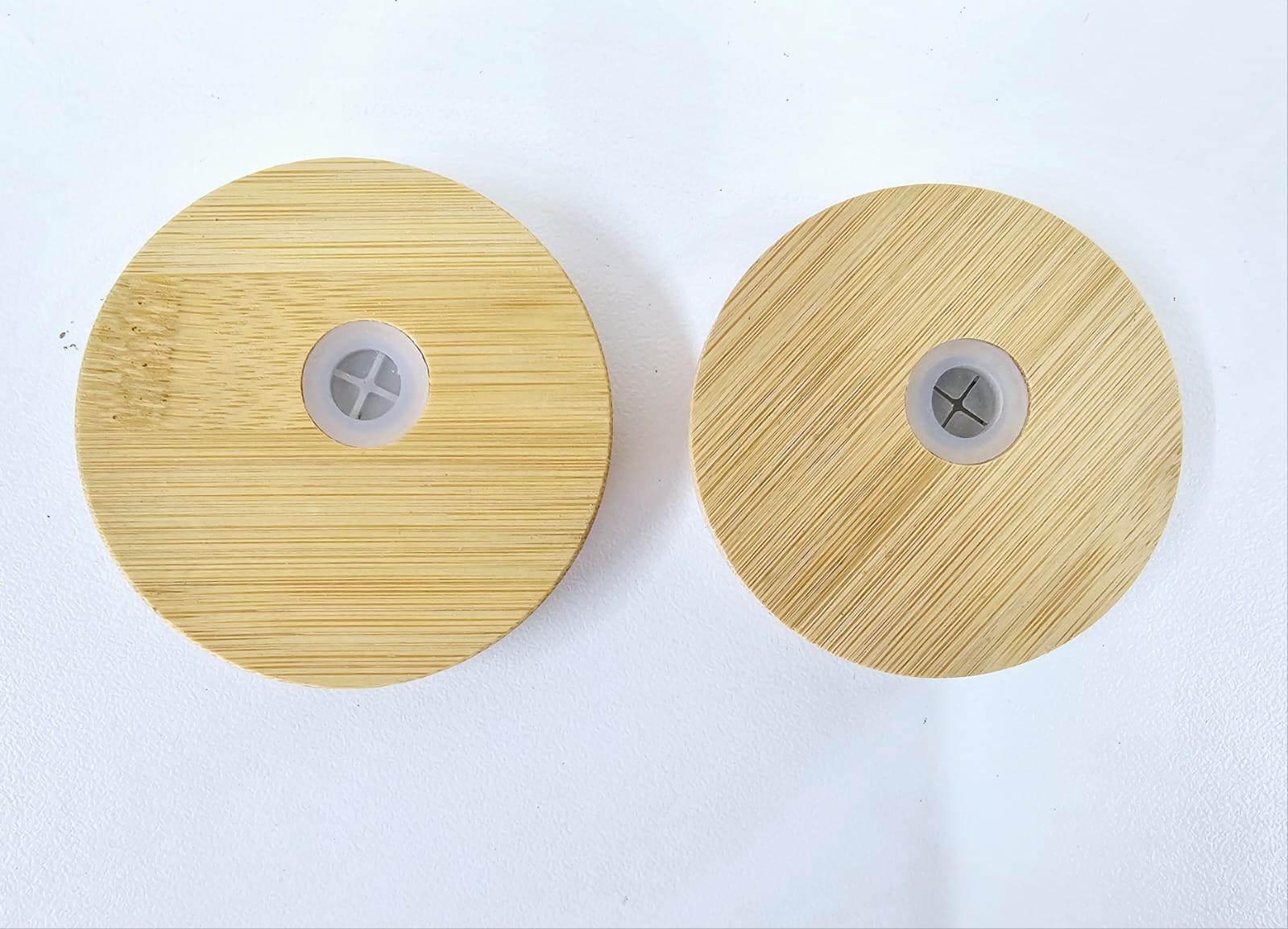 Consumables : 12 & 16oz Cola Glass (Libbey) Bamboo Replacement Plastic Lids