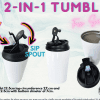 Sublimation Blanks : 14oz White 2 in 1 Tumbler