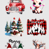 3D UV Stickers : A4 Christmas Variety Sheet 2