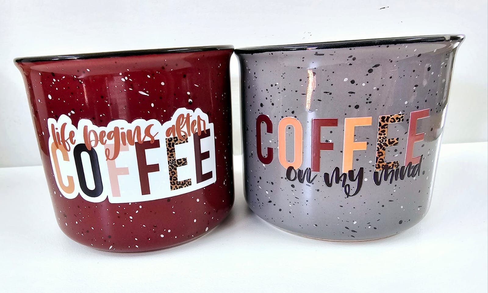 3D UV Stickers : Coffee Themed 4 Sticker Combo (Code Coff1)