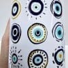 3D UV Stickers : A4 Evil Eye Greek Themed Stickers (EE1)