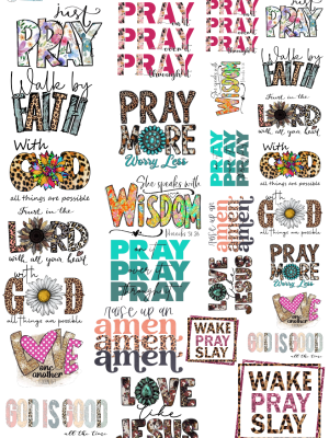 3D UV Stickers : God Themed A3 Sheet (Code GOD1)