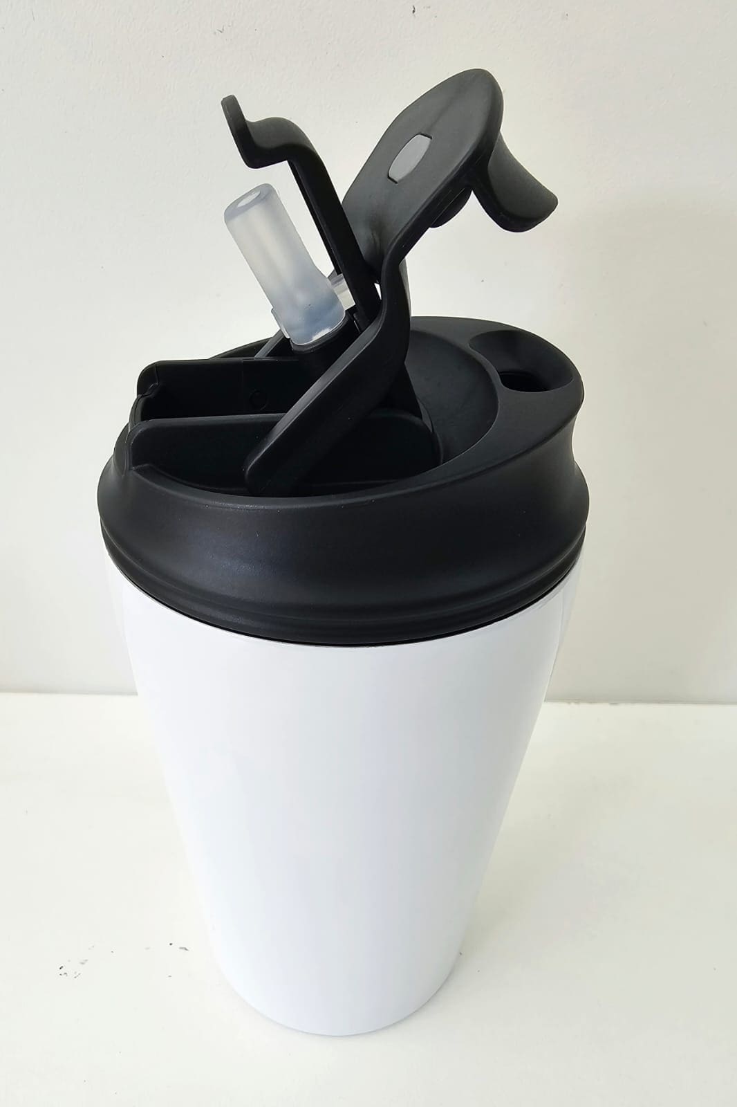 Sublimation Blanks : 14oz White 2 in 1 Tumbler