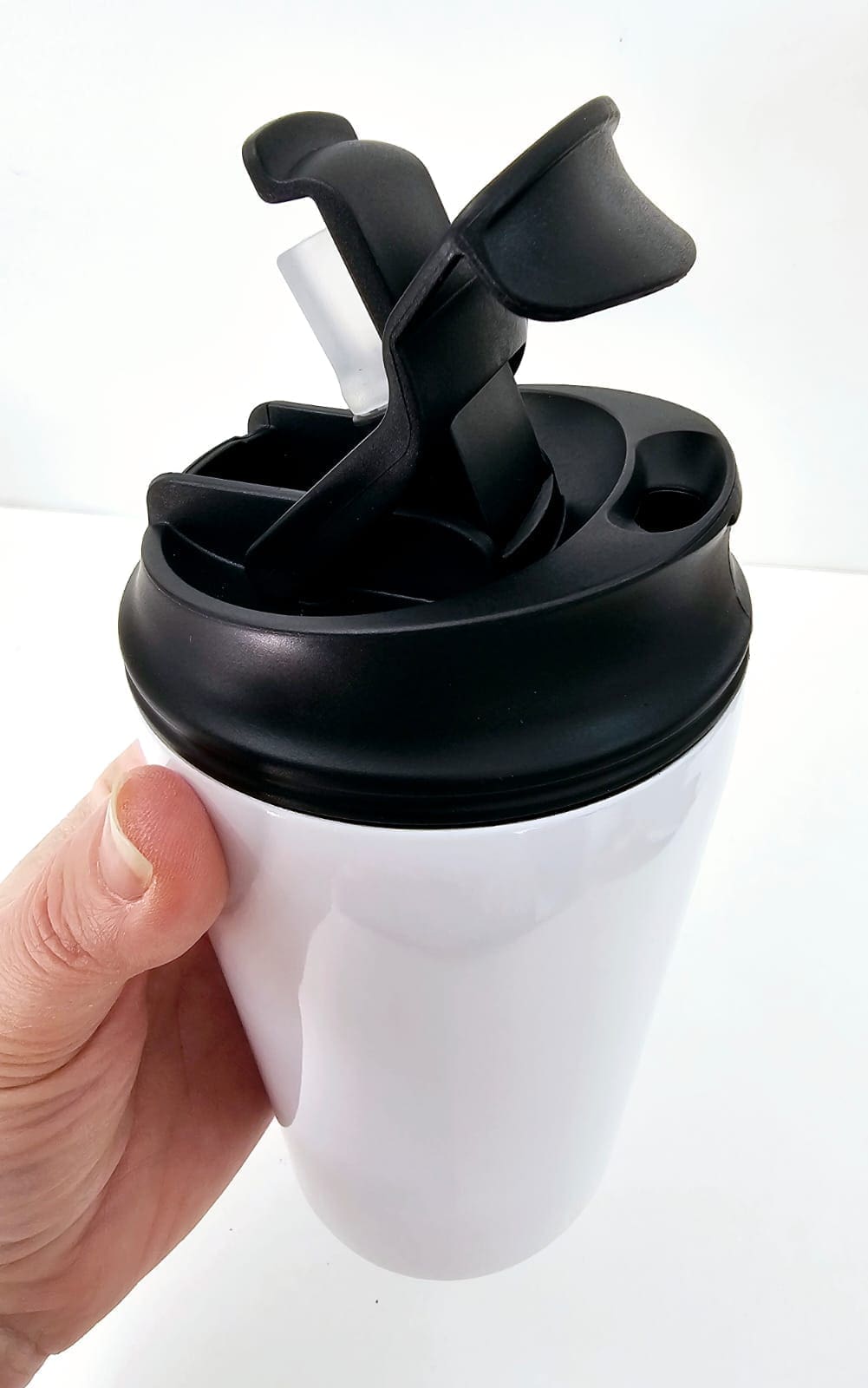 Sublimation Blanks : 14oz White 2 in 1 Tumbler