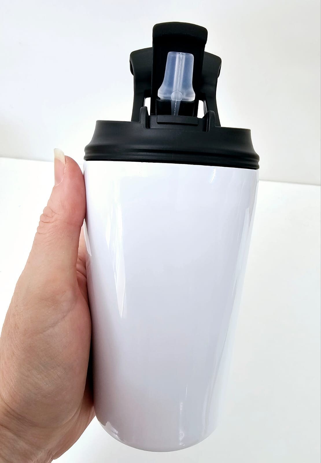 Sublimation Blanks : 14oz White 2 in 1 Tumbler
